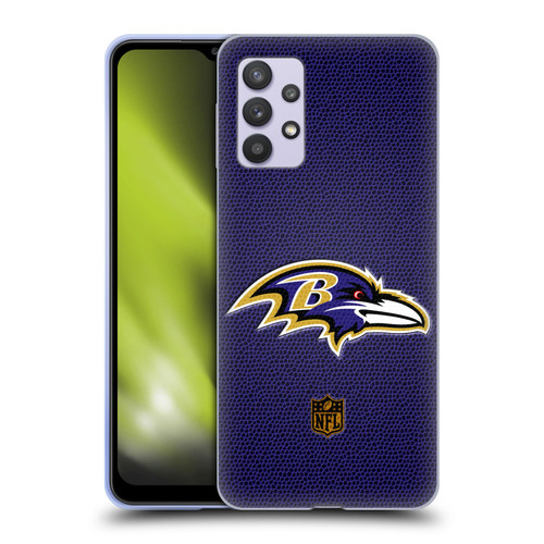 NFL Baltimore Ravens Logo Football Soft Gel Case for Samsung Galaxy A32 5G / M32 5G (2021)