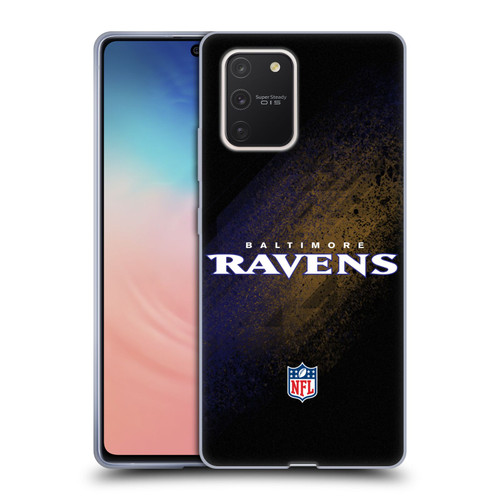 NFL Baltimore Ravens Logo Blur Soft Gel Case for Samsung Galaxy S10 Lite