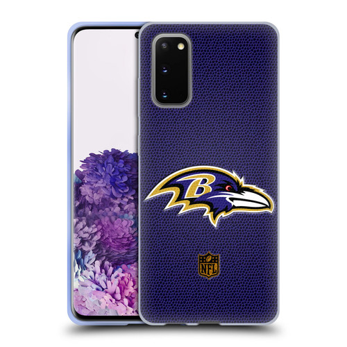 NFL Baltimore Ravens Logo Football Soft Gel Case for Samsung Galaxy S20 / S20 5G