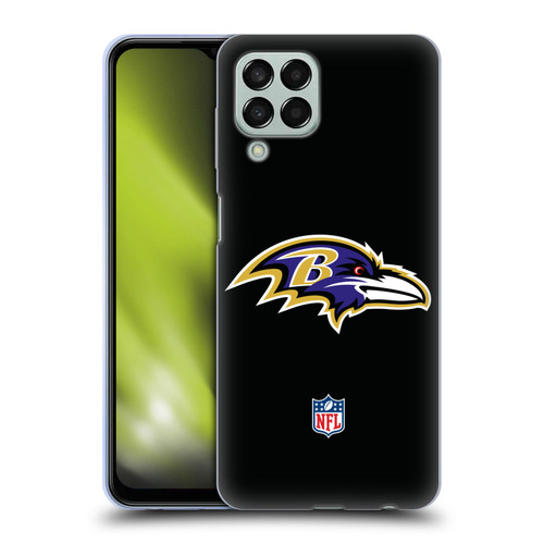 NFL Baltimore Ravens Logo Plain Soft Gel Case for Samsung Galaxy M33 (2022)