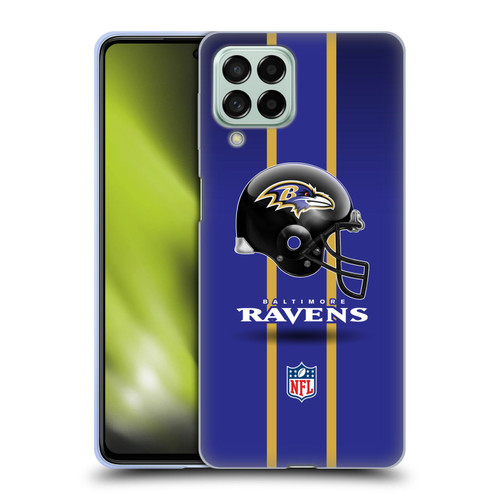 NFL Baltimore Ravens Logo Helmet Soft Gel Case for Samsung Galaxy M53 (2022)