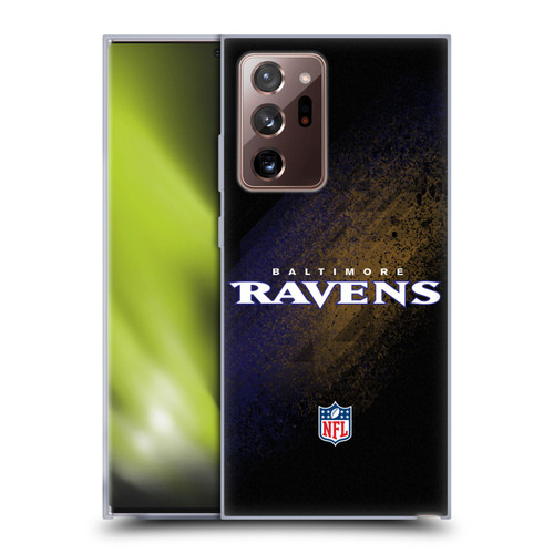 NFL Baltimore Ravens Logo Blur Soft Gel Case for Samsung Galaxy Note20 Ultra / 5G
