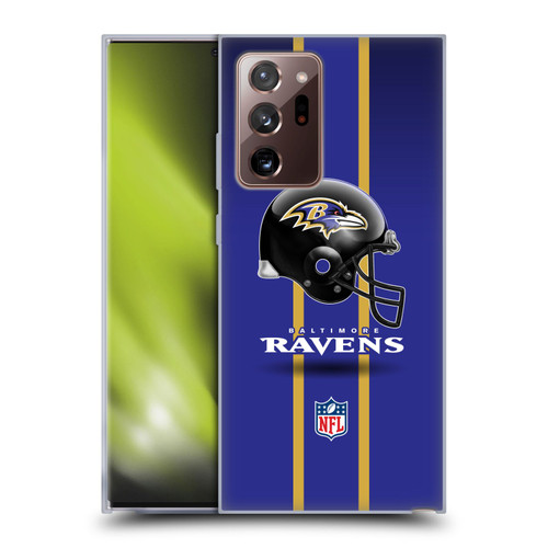 NFL Baltimore Ravens Logo Helmet Soft Gel Case for Samsung Galaxy Note20 Ultra / 5G