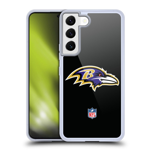 NFL Baltimore Ravens Logo Plain Soft Gel Case for Samsung Galaxy S22 5G