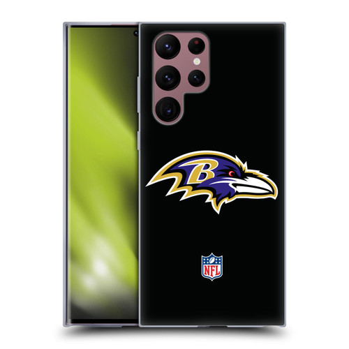NFL Baltimore Ravens Logo Plain Soft Gel Case for Samsung Galaxy S22 Ultra 5G
