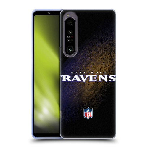 NFL Baltimore Ravens Logo Blur Soft Gel Case for Sony Xperia 1 IV