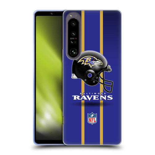 NFL Baltimore Ravens Logo Helmet Soft Gel Case for Sony Xperia 1 IV