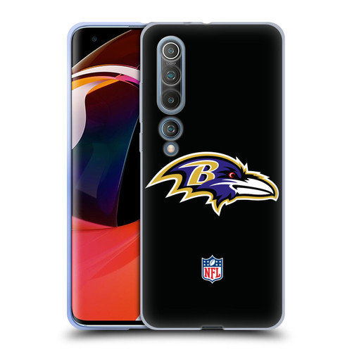 NFL Baltimore Ravens Logo Plain Soft Gel Case for Xiaomi Mi 10 5G / Mi 10 Pro 5G