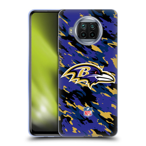 NFL Baltimore Ravens Logo Camou Soft Gel Case for Xiaomi Mi 10T Lite 5G