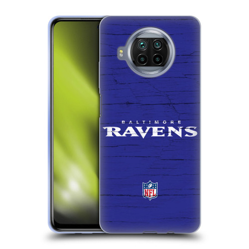 NFL Baltimore Ravens Logo Distressed Look Soft Gel Case for Xiaomi Mi 10T Lite 5G
