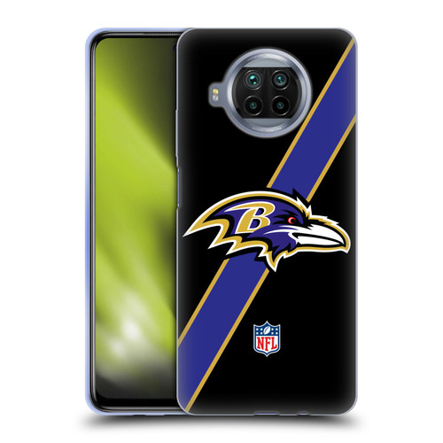 NFL Baltimore Ravens Logo Stripes Soft Gel Case for Xiaomi Mi 10T Lite 5G