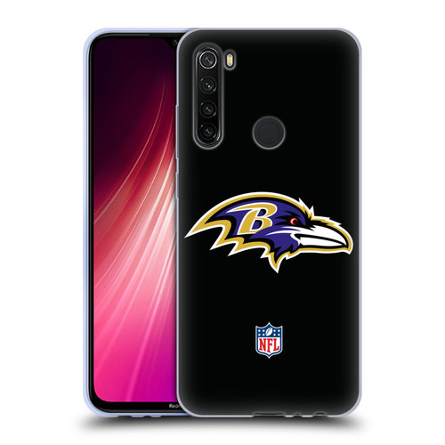 NFL Baltimore Ravens Logo Plain Soft Gel Case for Xiaomi Redmi Note 8T