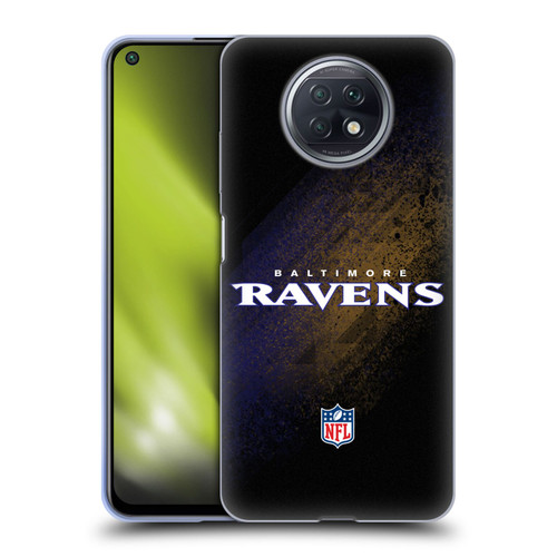 NFL Baltimore Ravens Logo Blur Soft Gel Case for Xiaomi Redmi Note 9T 5G