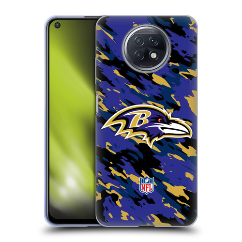 NFL Baltimore Ravens Logo Camou Soft Gel Case for Xiaomi Redmi Note 9T 5G