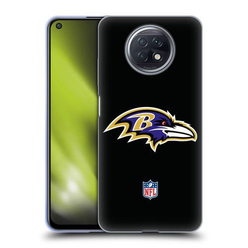 NFL Baltimore Ravens Logo Plain Soft Gel Case for Xiaomi Redmi Note 9T 5G