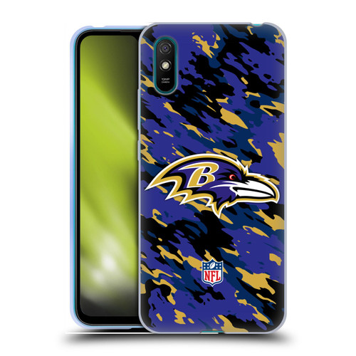 NFL Baltimore Ravens Logo Camou Soft Gel Case for Xiaomi Redmi 9A / Redmi 9AT