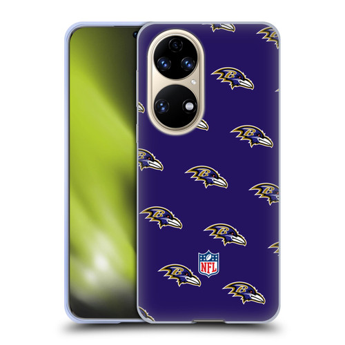 NFL Baltimore Ravens Artwork Patterns Soft Gel Case for Huawei P50