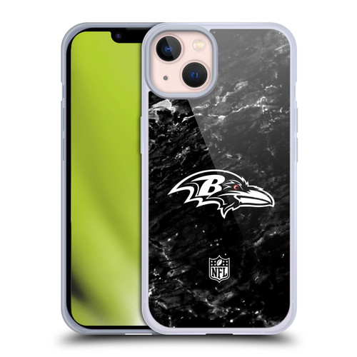 NFL Baltimore Ravens Artwork Marble Soft Gel Case for Apple iPhone 13 NFL Baltimore Ravens Artwork Marble Soft Gel Case for Apple iPhone 13