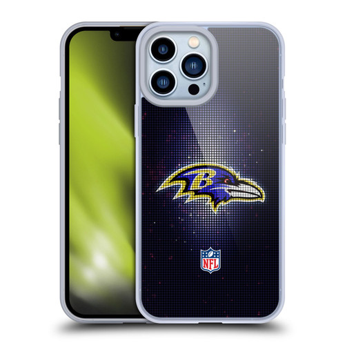 NFL Baltimore Ravens Artwork LED Soft Gel Case for Apple iPhone 13 Pro Max