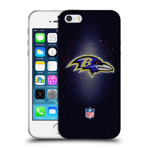NFL Baltimore Ravens Artwork LED Soft Gel Case for Apple iPhone 5 / 5s / iPhone SE 2016