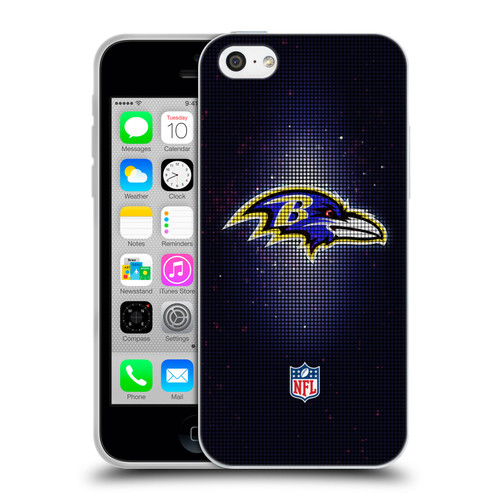 NFL Baltimore Ravens Artwork LED Soft Gel Case for Apple iPhone 5c