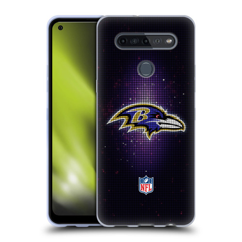 NFL Baltimore Ravens Artwork LED Soft Gel Case for LG K51S