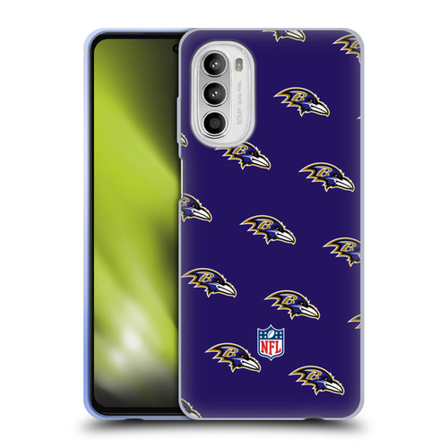 NFL Baltimore Ravens Artwork Patterns Soft Gel Case for Motorola Moto G52
