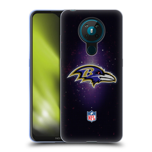 NFL Baltimore Ravens Artwork LED Soft Gel Case for Nokia 5.3