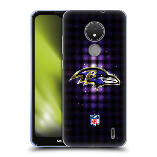 NFL Baltimore Ravens Artwork LED Soft Gel Case for Nokia C21