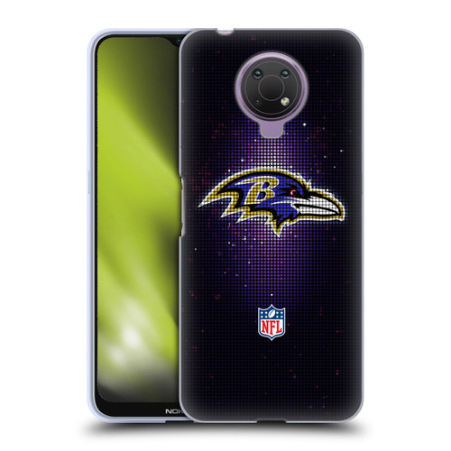 NFL Baltimore Ravens Artwork LED Soft Gel Case for Nokia G10