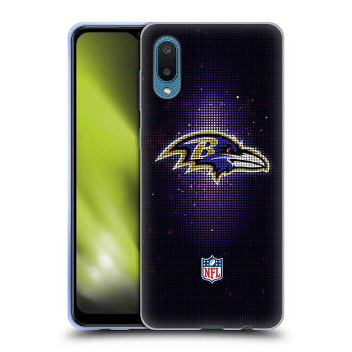NFL Baltimore Ravens Artwork LED Soft Gel Case for Samsung Galaxy A02/M02 (2021)