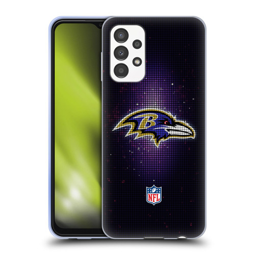 NFL Baltimore Ravens Artwork LED Soft Gel Case for Samsung Galaxy A13 (2022)