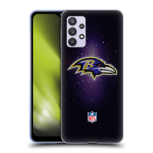 NFL Baltimore Ravens Artwork LED Soft Gel Case for Samsung Galaxy A32 5G / M32 5G (2021)