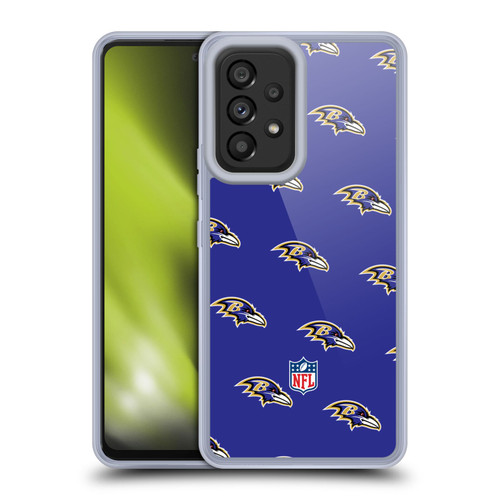 NFL Baltimore Ravens Artwork Patterns Soft Gel Case for Samsung Galaxy A53 5G (2022)