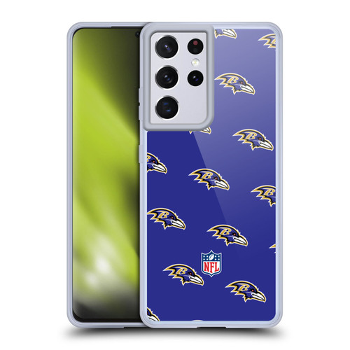 NFL Baltimore Ravens Artwork Patterns Soft Gel Case for Samsung Galaxy S21 Ultra 5G