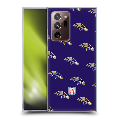 NFL Baltimore Ravens Artwork Patterns Soft Gel Case for Samsung Galaxy Note20 Ultra / 5G