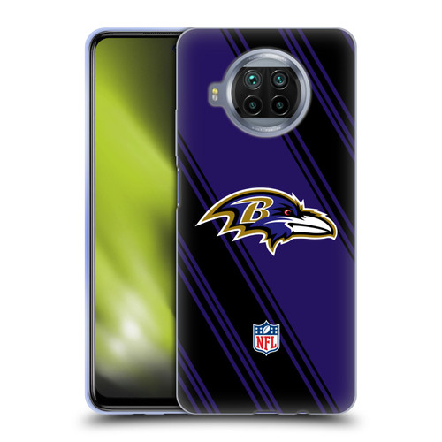 NFL Baltimore Ravens Artwork Stripes Soft Gel Case for Xiaomi Mi 10T Lite 5G
