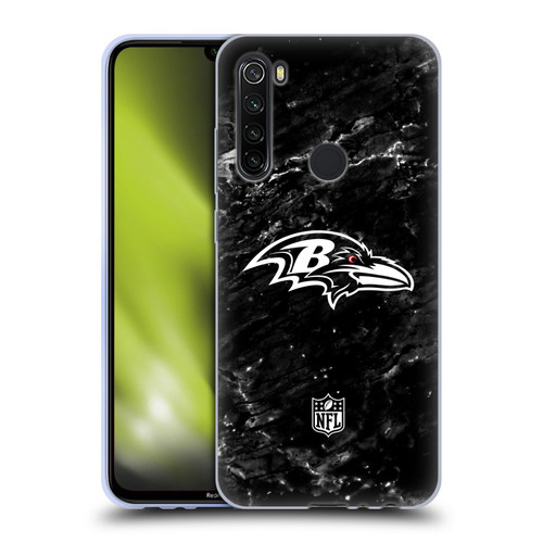 NFL Baltimore Ravens Artwork Marble Soft Gel Case for Xiaomi Redmi Note 8T