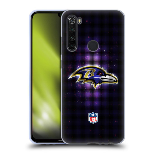 NFL Baltimore Ravens Artwork LED Soft Gel Case for Xiaomi Redmi Note 8T