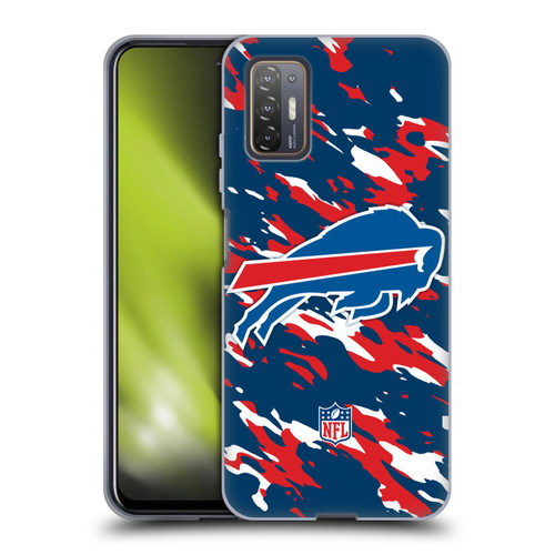 NFL Buffalo Bills Logo Camou Soft Gel Case for HTC Desire 21 Pro 5G