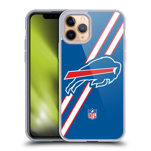 NFL Buffalo Bills Logo Stripes Soft Gel Case for Apple iPhone 11 Pro