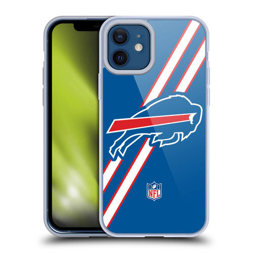 NFL Buffalo Bills Logo Stripes Soft Gel Case for Apple iPhone 12 / iPhone 12 Pro