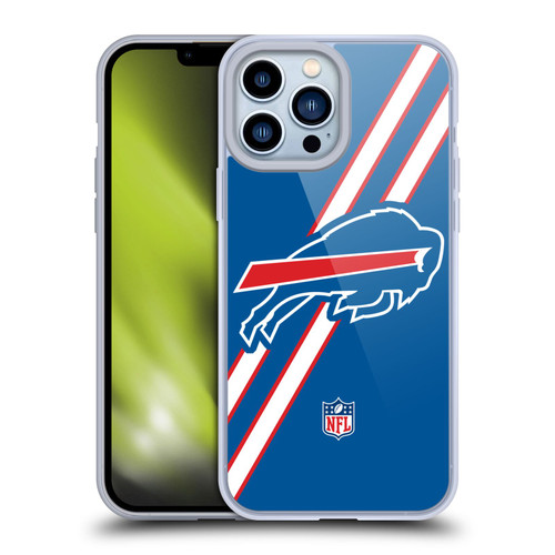 NFL Buffalo Bills Logo Stripes Soft Gel Case for Apple iPhone 13 Pro Max