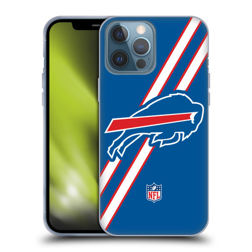 NFL Buffalo Bills Logo Stripes Soft Gel Case for Apple iPhone 13 Pro Max