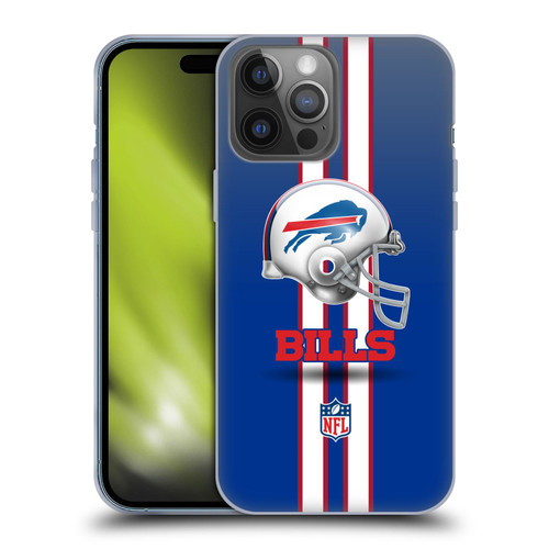 NFL Buffalo Bills Logo Helmet Soft Gel Case for Apple iPhone 14 Pro Max