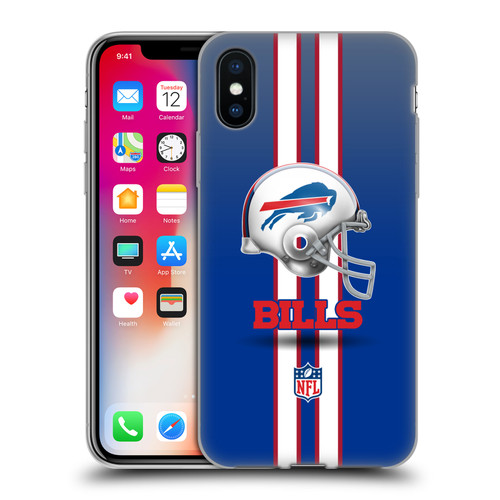 NFL Buffalo Bills Logo Helmet Soft Gel Case for Apple iPhone X / iPhone XS