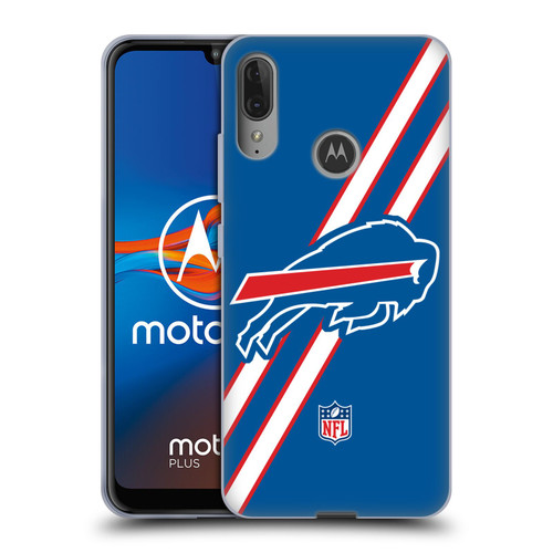 NFL Buffalo Bills Logo Stripes Soft Gel Case for Motorola Moto E6 Plus