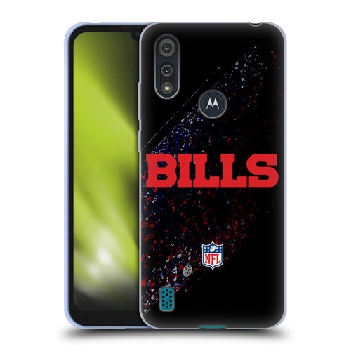 NFL Buffalo Bills Logo Blur Soft Gel Case for Motorola Moto E6s (2020)