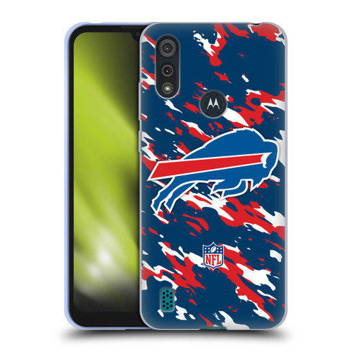 NFL Buffalo Bills Logo Camou Soft Gel Case for Motorola Moto E6s (2020)
