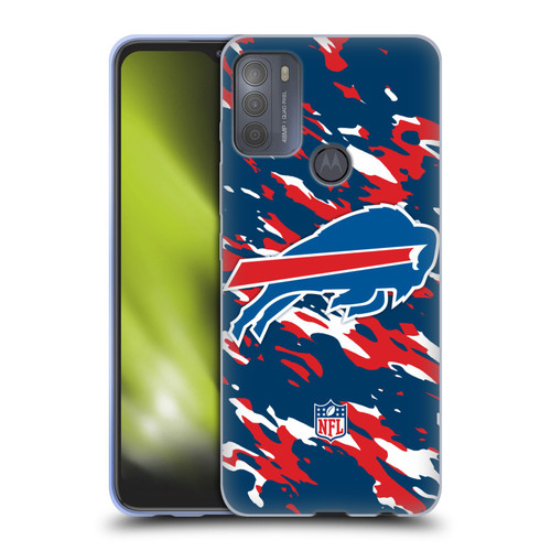 NFL Buffalo Bills Logo Camou Soft Gel Case for Motorola Moto G50